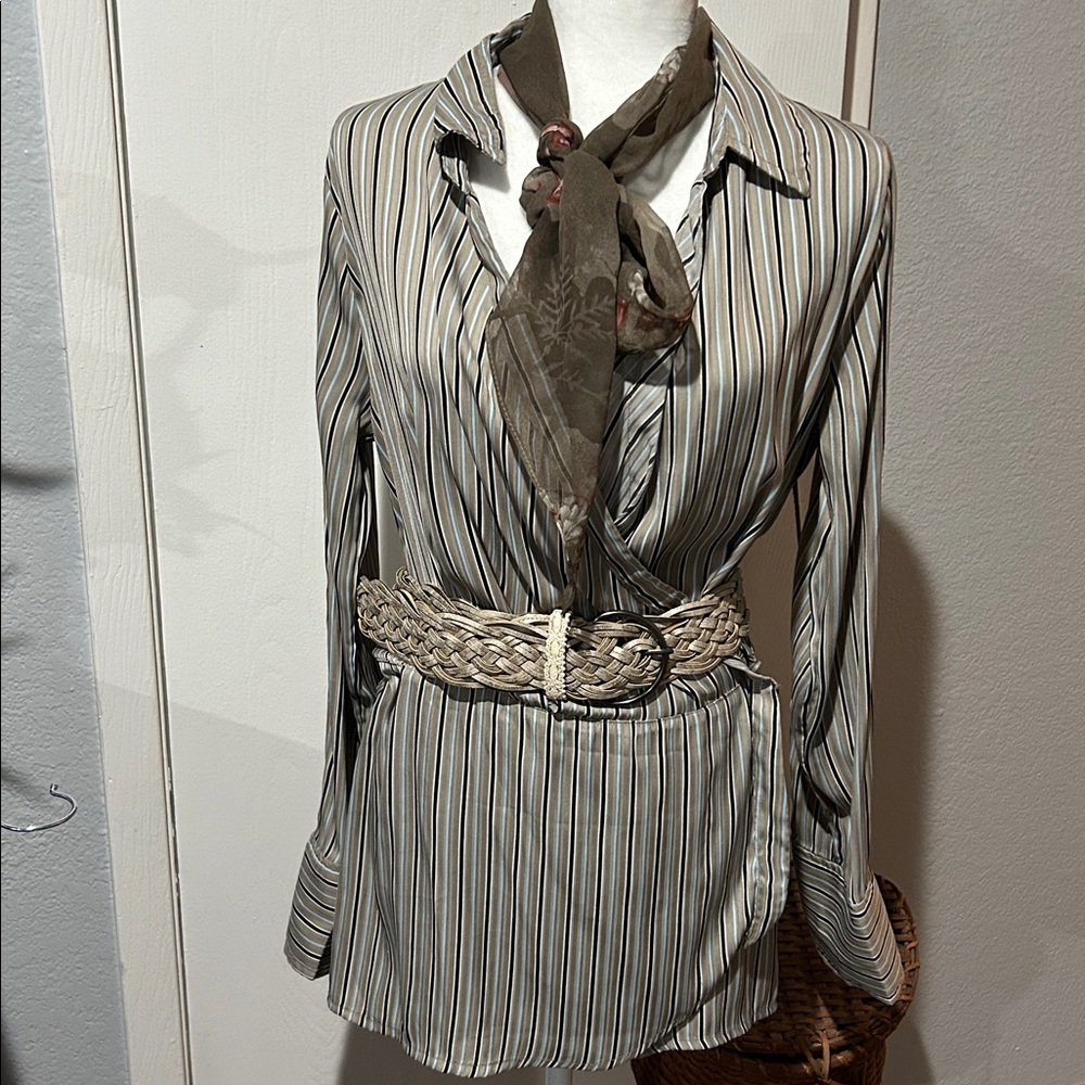 Free People wrap blouse
